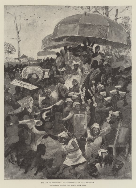 अशांति अभियान, राजा प्रेमपेह का अंतिम राज्य स्वागत समारोह द्वारा हेनरी चार्ल्स सेपिंग्स राइट
