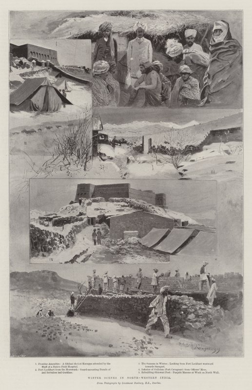 उत्तर-पश्चिमी भारत में शीतकालीन दृश्य द्वारा हेनरी चार्ल्स सेपिंग्स राइट