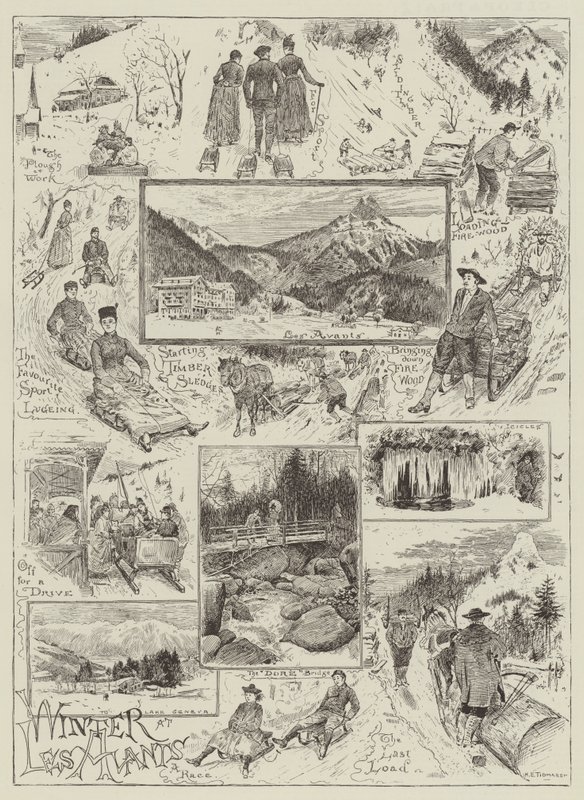 लेस अवेंट्स पर विंटर द्वारा हेनरी एडवर्ड Tidmarsh