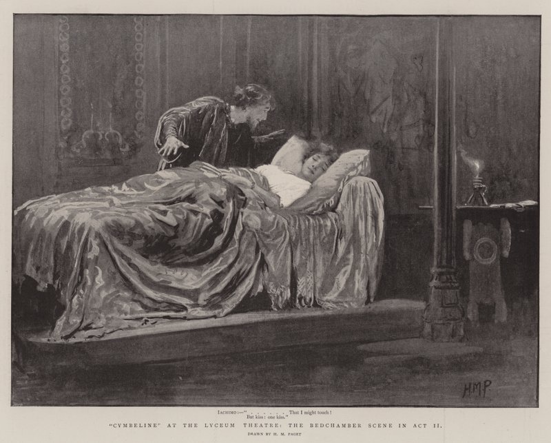 लिसम थिएटर में Cymbeline, एक्ट II में बेडचैबर सीन द्वारा हेनरी मैरियट पगेट