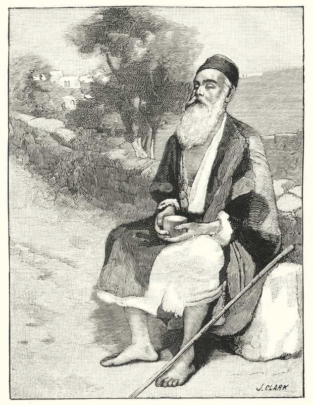 यरूशलेम के पास एक अंधा भिखारी (लिथो) द्वारा हेनरी एंड्रयू हार्पर