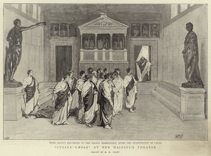 जूलियस सीज़र हिज मैजेस्टीज़ थिएटर में द्वारा हेनरी मैरियट पगेट