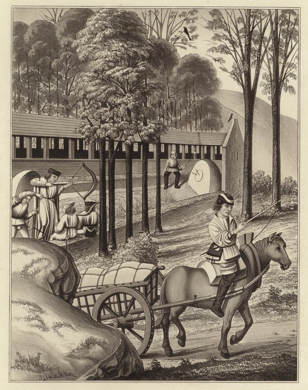 बट पर शूटिंग, तारीख 1496 द्वारा हेनरी शॉ