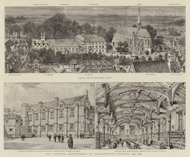 1843-1893 मार्लबोरो कॉलेज की पचासवीं वर्षगांठ द्वारा हेनरी विलियम ब्रेवर
