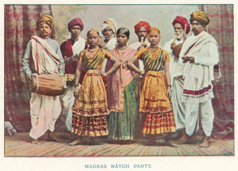 भारतीय मूल निवासी: मद्रास नैच पार्टी (रंगीन फोटो) द्वारा भारतीय फोटोग्राफर