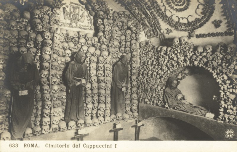 Capuchin कब्रिस्तान (बी / डब्ल्यू फोटो) द्वारा इतालवी फोटोग्राफर