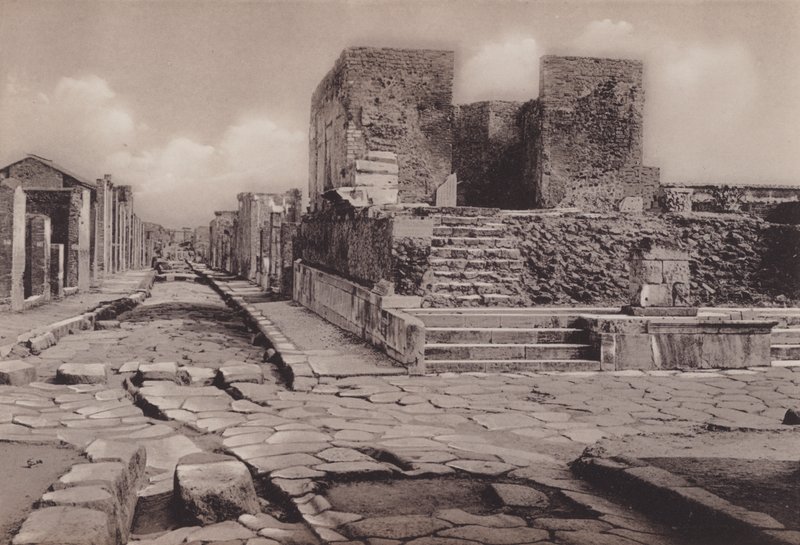 एम्पियो डेला फोर्टुना, फॉर्च्यून का मंदिर (बी / डब्ल्यू फोटो) द्वारा इतालवी फोटोग्राफर