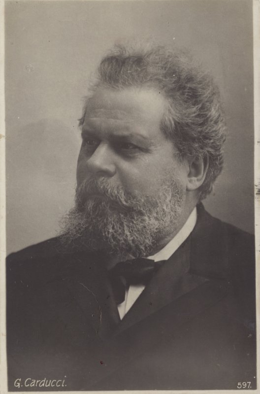 जिओसू कार्डुची (1835-1907), नोबेल पुरस्कार विजेता इतालवी कवि द्वारा इतालवी फोटोग्राफर