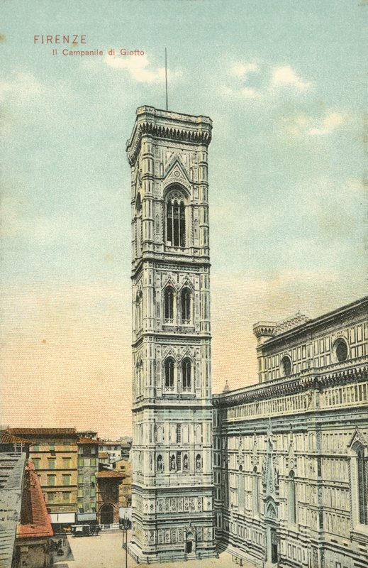 Giotto's Campanile, फ्लोरेंस (रंगीन फोटो) द्वारा इतालवी फोटोग्राफर
