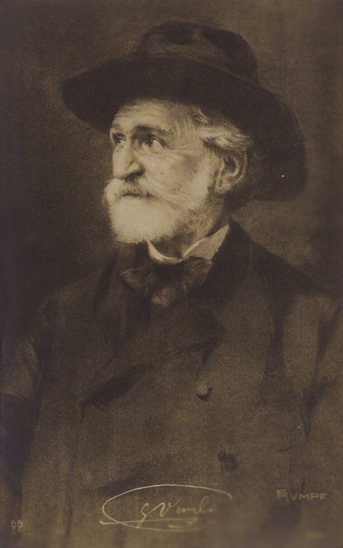Giuseppe Verdi का चित्र द्वारा इतालवी फोटोग्राफर