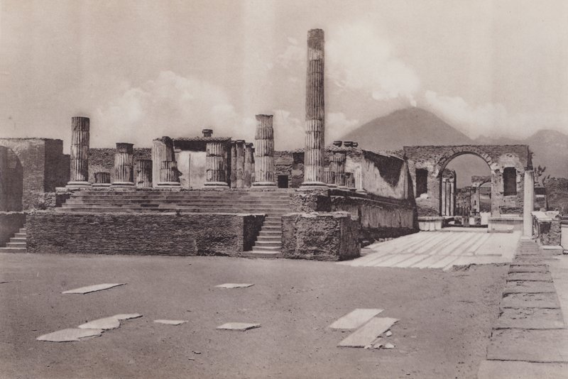 बृहस्पति का मंदिर, बृहस्पति का मंदिर (बी / डब्ल्यू फोटो) द्वारा इतालवी फोटोग्राफर
