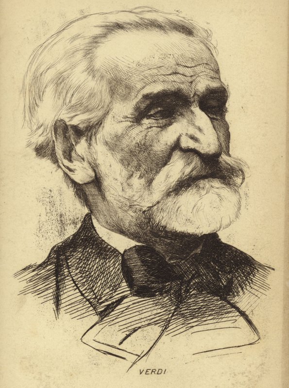 Giuseppe Verdi का चित्र द्वारा इतालवी स्कूल