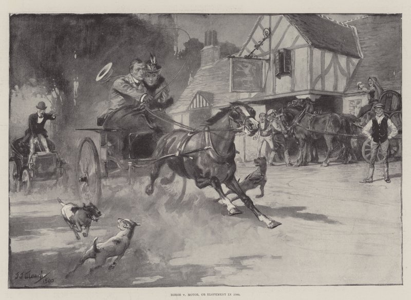 1900 में हॉर्स वी मोटर, या एलोपेमेंट द्वारा जेजे वॉ