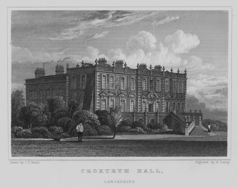 Croxteth हॉल, लंकाशायर (उत्कीर्णन) द्वारा जॉन प्रेस्टन नील