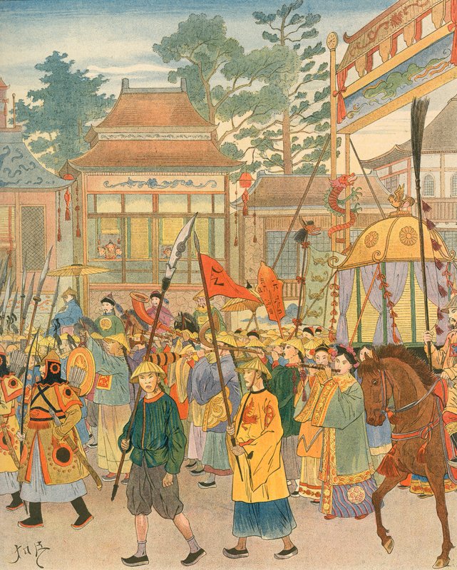 चीन - राष्ट्रीय गीत द्वारा जैक्स मैरी गैस्टन ऑनफ्र्रे डी ब्रेविल (नौकरी)