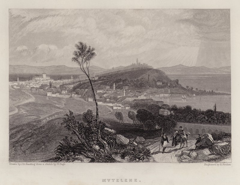 Mytelene (रंग लिथो) द्वारा जेम्स डफ़िल्ड हार्डिंग