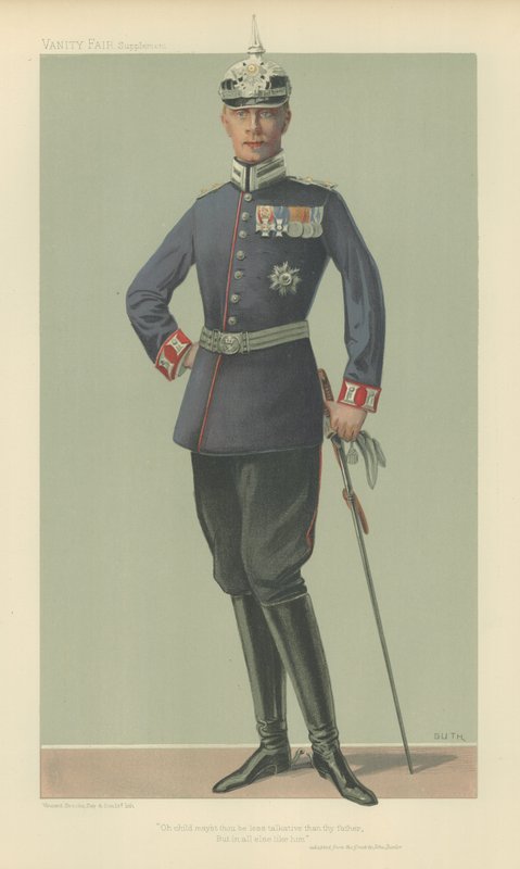 HRH जर्मनी के क्राउन प्रिंस (कलर लिथो) द्वारा जीन बैप्टिस्ट (बाद) गुथ