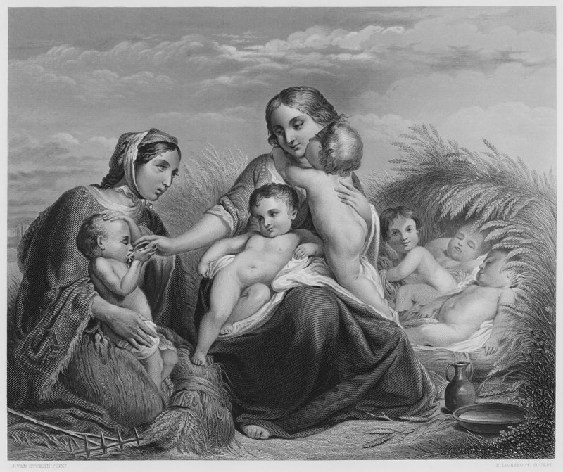 रॉयल कलेक्शन में चित्र से चैरिटी (उत्कीर्णन) द्वारा जीन बैप्टिस्ट वैन आईकेन