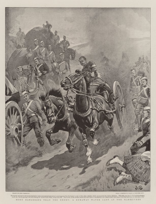 दुश्मन की तुलना में अधिक खतरनाक, युद्धाभ्यास में एक रनवे वॉटर कार्ट द्वारा जॉन चार्लटन
