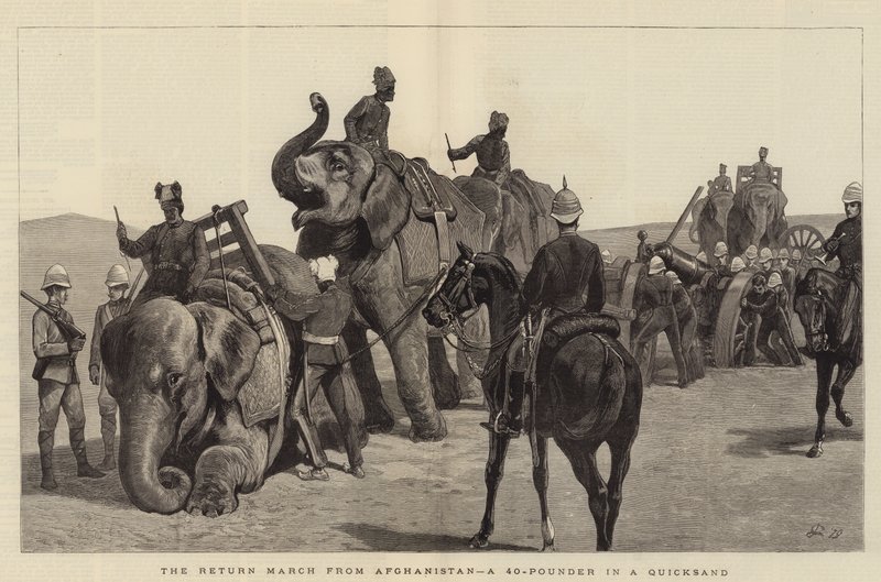 अफगानिस्तान से वापसी मार्च, एक क्विकसैंड में 40-पाउंडर द्वारा जॉन चार्लटन