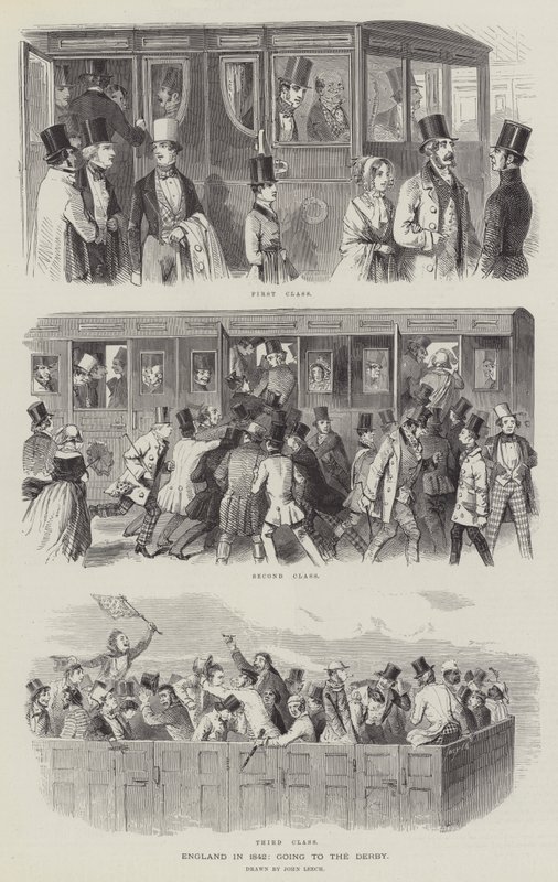 1842 में इंग्लैंड, डर्बी जा रहा था द्वारा जॉन लीचो