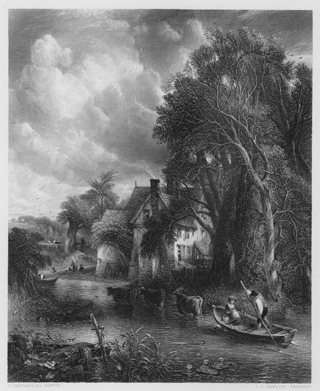 द वैली फार्म, वर्नोन गैलरी में चित्र से (उत्कीर्णन) द्वारा जॉन (बाद में) कांस्टेबल