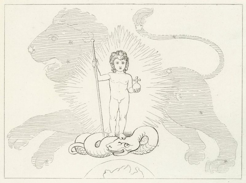 शिशु उद्धारकर्ता, स्वर्ग, कैंटो 16 (उत्कीर्णन) द्वारा जॉन (बाद) फ्लैक्समैन