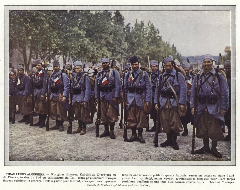 अल्जीरियाई Tirailleurs द्वारा जूल्स गेरवाइस कोर्टेलमोंट