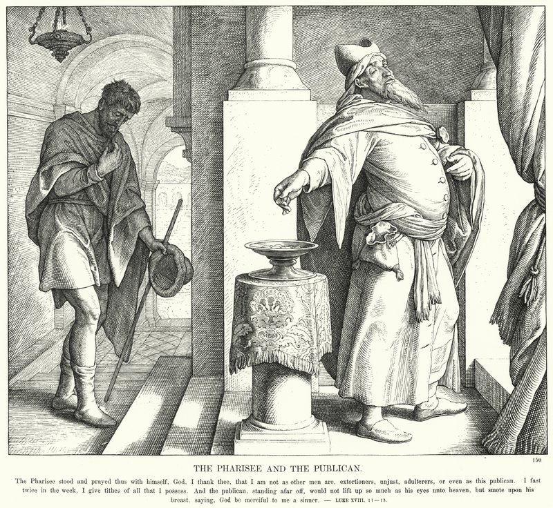 फरीसी और पब्लिकन (उत्कीर्णन) द्वारा जूलियस (बाद में) श्नोरर वॉन कैरोलसफील्ड