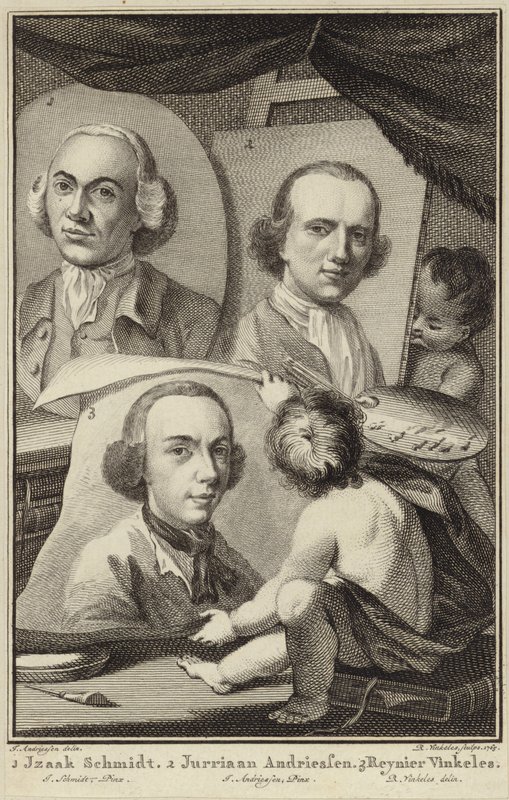 Izaak Schmidt, Jurriaen Andriessen और Reinier Vinkeles के चित्र द्वारा जुरियालन एंड्रीसेन