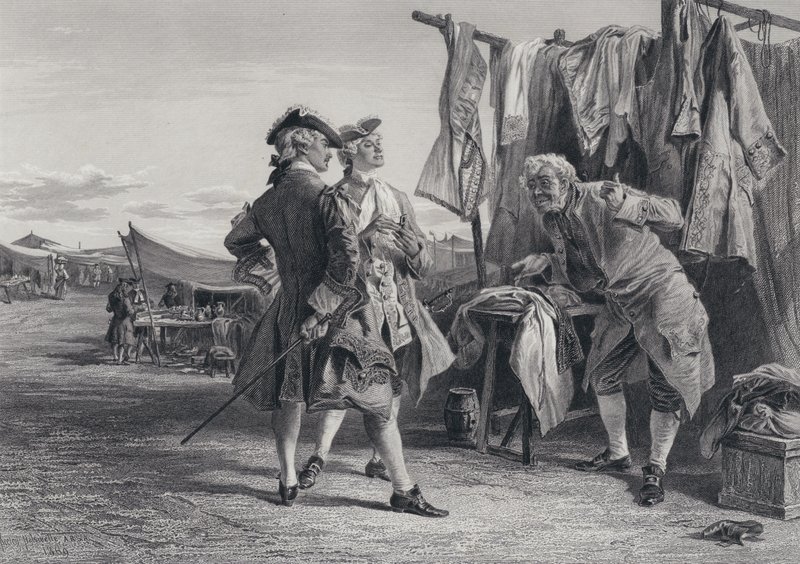 समुद्री डाकू के लिए चित्रण सर वाल्टर स्कॉट द्वारा (उत्कीर्णन) द्वारा कीली गर्दन की लहर