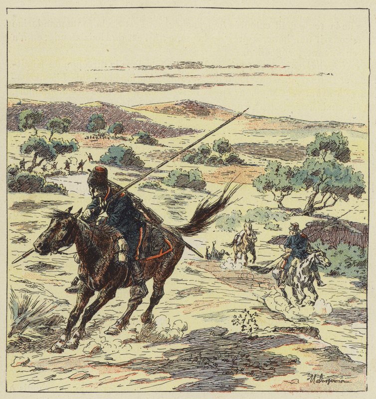 Cossack स्काउट्स द्वारा एल। Malespine
