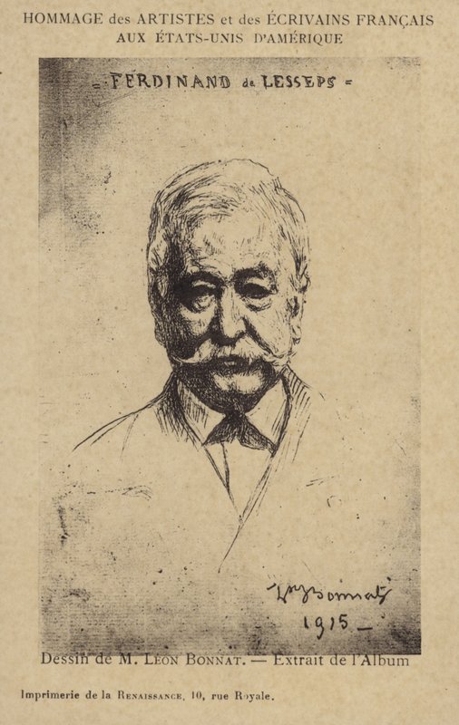 फर्डिनेंड डे लेप्स (1805-1894), फ्रांसीसी उद्यमी और नहर बिल्डर द्वारा लियोन जोसेफ फ्लोरेंटिन बोनट