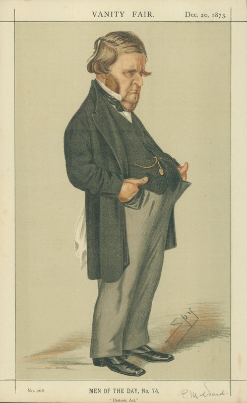 मिस्टर एडवर्ड मैथ्यू वार्ड, ऐतिहासिक कला, 20 दिसंबर 1873, वैनिटी फेयर कार्टून द्वारा लेस्ली मैथ्यू वार्ड