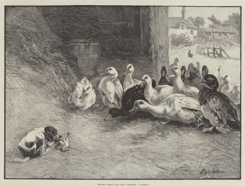 जज और जूरी से पहले, फैसले, दोषी द्वारा लुई व्यर्थ