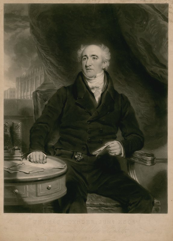 थॉमस पोयंडर जूनियर, क्राइस्ट हॉस्पिटल, लंदन के 1837 के दिवंगत कोषाध्यक्ष द्वारा मार्टिन आर्चर शी