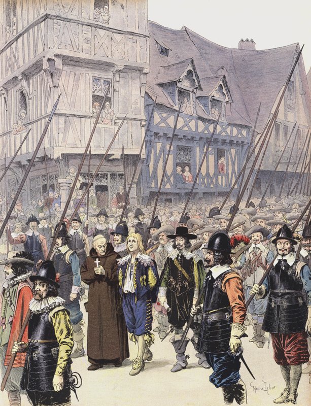 Chalais, Richelieu के खिलाफ साजिश रचने, Nantes में उनके निष्पादन के लिए नेतृत्व किया है द्वारा मौरिस लेलोइर