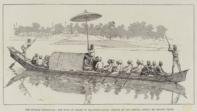 द बर्मा एक्सपीडिशन, द वून ऑफ भामो अपने स्टेट केनो में द्वारा मेल्टन प्रायर
