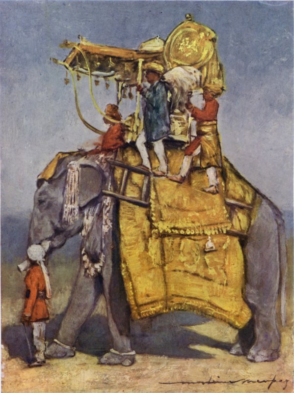 अपने सभी जालों में एक राज्य हाथी (रंग लिथो) द्वारा मोर्टिमर लुडिंगटन मेनप्स
