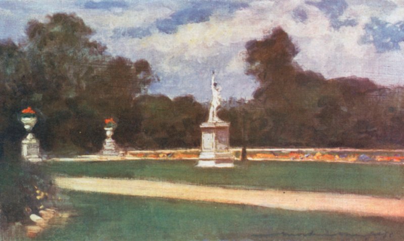 Tuileries में लॉन द्वारा मोर्टिमर लुडिंगटन मेनप्स