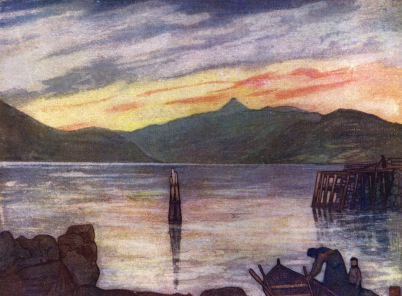 नॉर्वे: Sundalsfjord (कलर लिथो) द्वारा निको जुंगमैन
