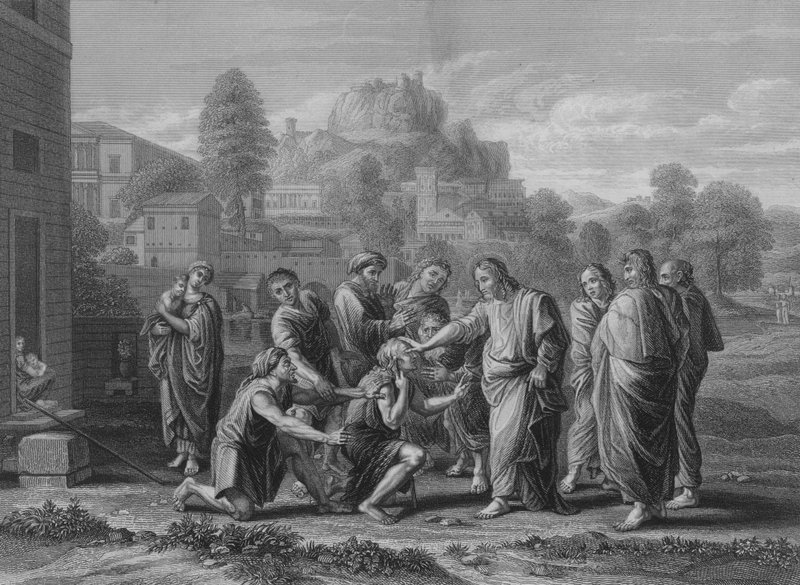 अंधों को उनकी दृष्टि प्राप्त होती है द्वारा निकोलस पौसिन