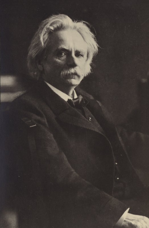 एडवर्ड ग्रिग, नॉर्वेजियन संगीतकार और पियानोवादक (1843-1907) द्वारा नॉर्वेजियन फोटोग्राफर
