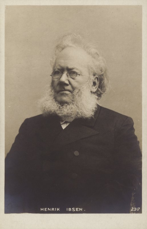 हेनरिक इबसेन (1828-1906), नॉर्वेजियन नाटककार द्वारा नॉर्वेजियन फोटोग्राफर