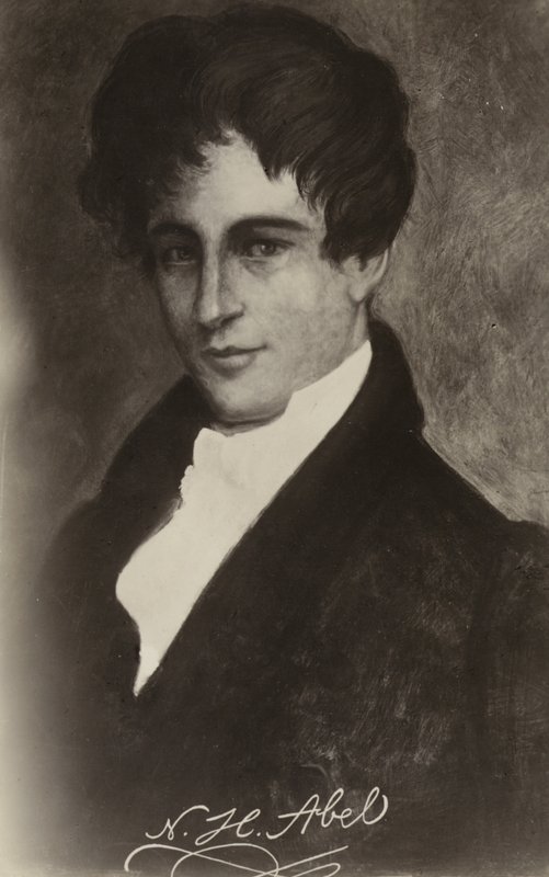 नील्स हेनरिक एबेल (1801-1829), नार्वे के गणितज्ञ द्वारा नॉर्वेजियन स्कूल