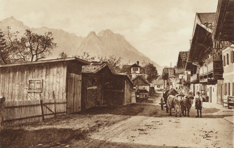 वसंत में, रोड Garmisch में द्वारा ओटो बैलरस्टेड