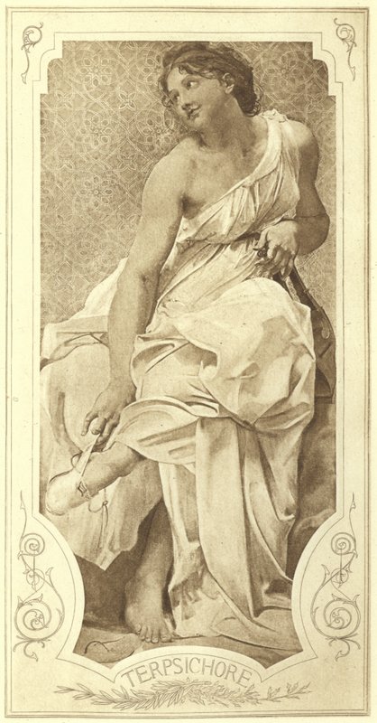 Terpsichore, कोरल नृत्य के संग्रहालय (फोटोग्राव्योर) द्वारा पॉल बौड्री