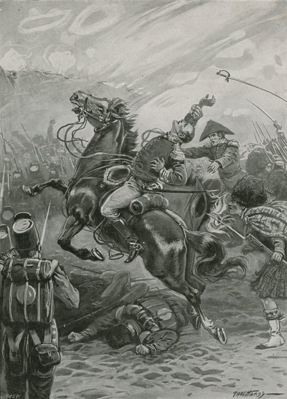 1814 के न्यू ऑरलियन्स की लड़ाई में सर एडवर्ड पाकेनहम की मृत्यु द्वारा पॉल हार्डी