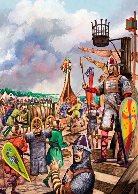 1066 में इंग्लैंड पर आक्रमण की तैयारी करने वाले नॉर्मन द्वारा पीटर जैक्सन