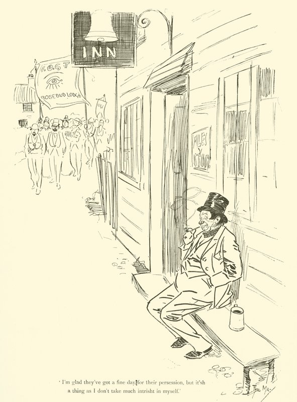 1890 के दशक से फिल मे का कार्टून (लिथो) द्वारा फिल मई